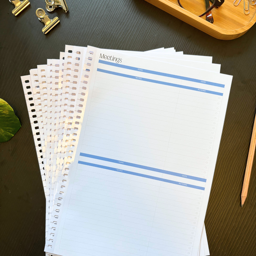 Page Refill Pack - Meeting Minutes