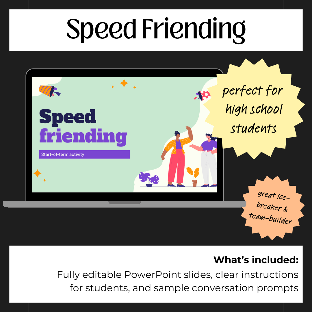 Speed Friending Classroom Activity