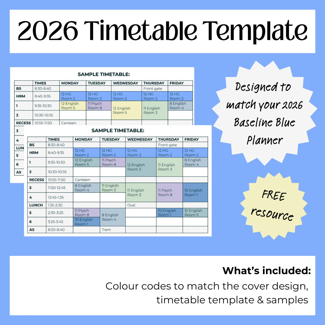2026 Timetable Template - Baseline Blue