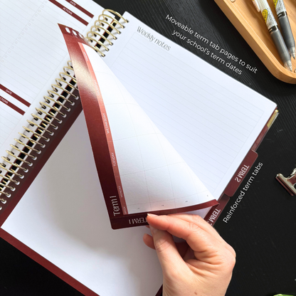2027 Base Teacher Planner in Terracotta Theory