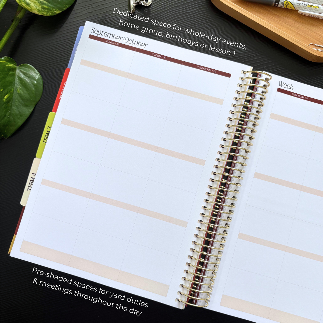 2027 Base Teacher Planner in Analogue