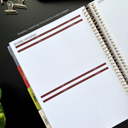 2027 Base Teacher Planner in Terracotta Theory