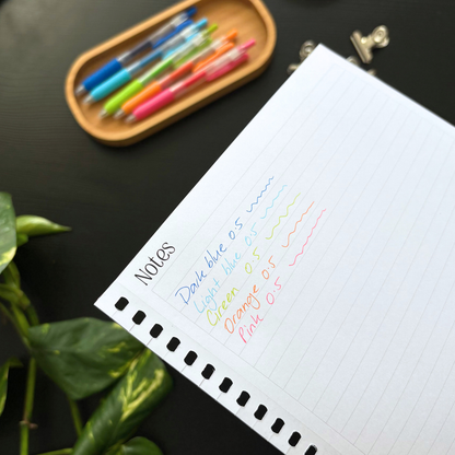 Zebra Coloured Pens in 0.5mm (set of 5)