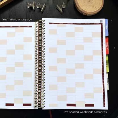 2027 Base Teacher Planner in Terracotta Theory