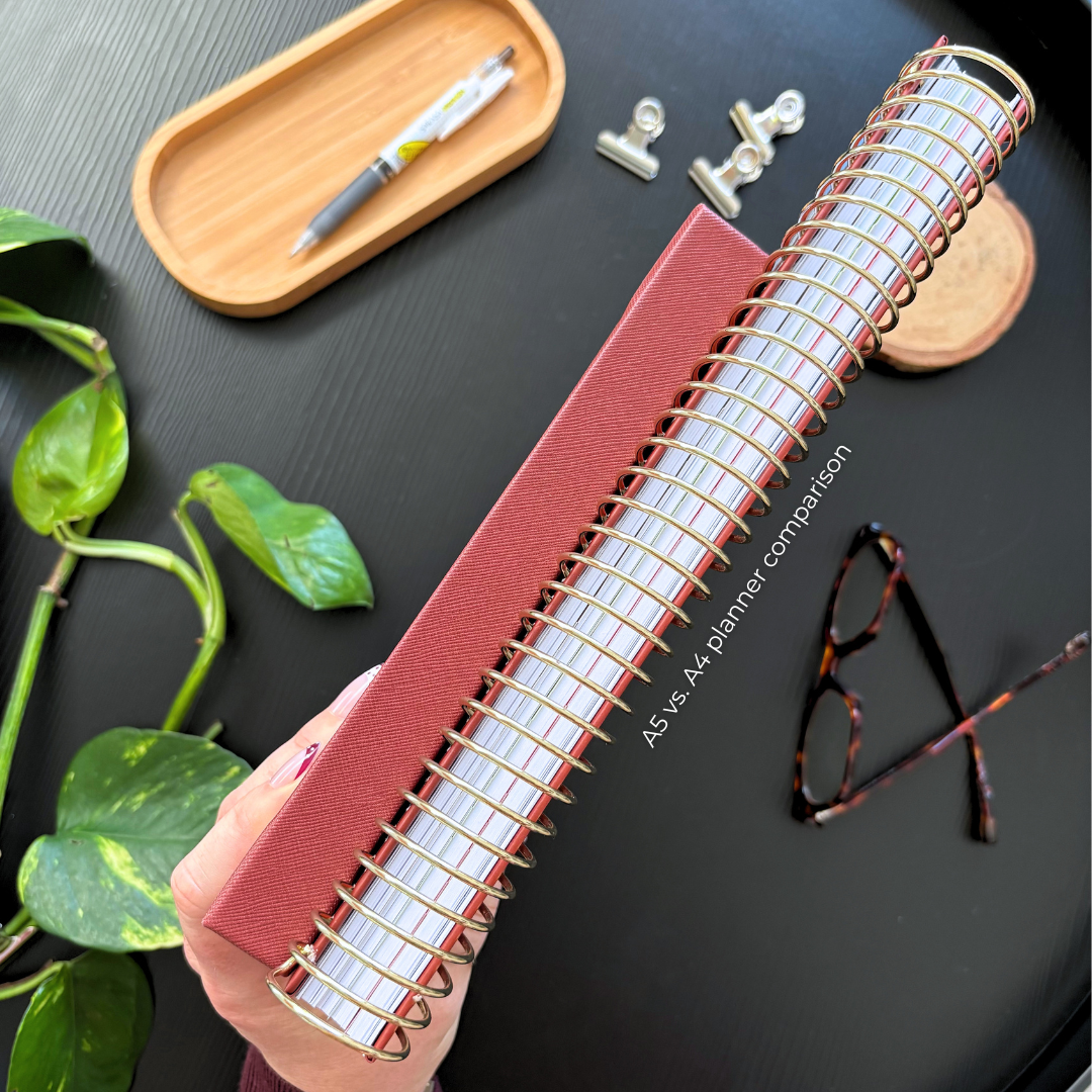 2027 A5 Terracotta Stripe Base Teacher Planner